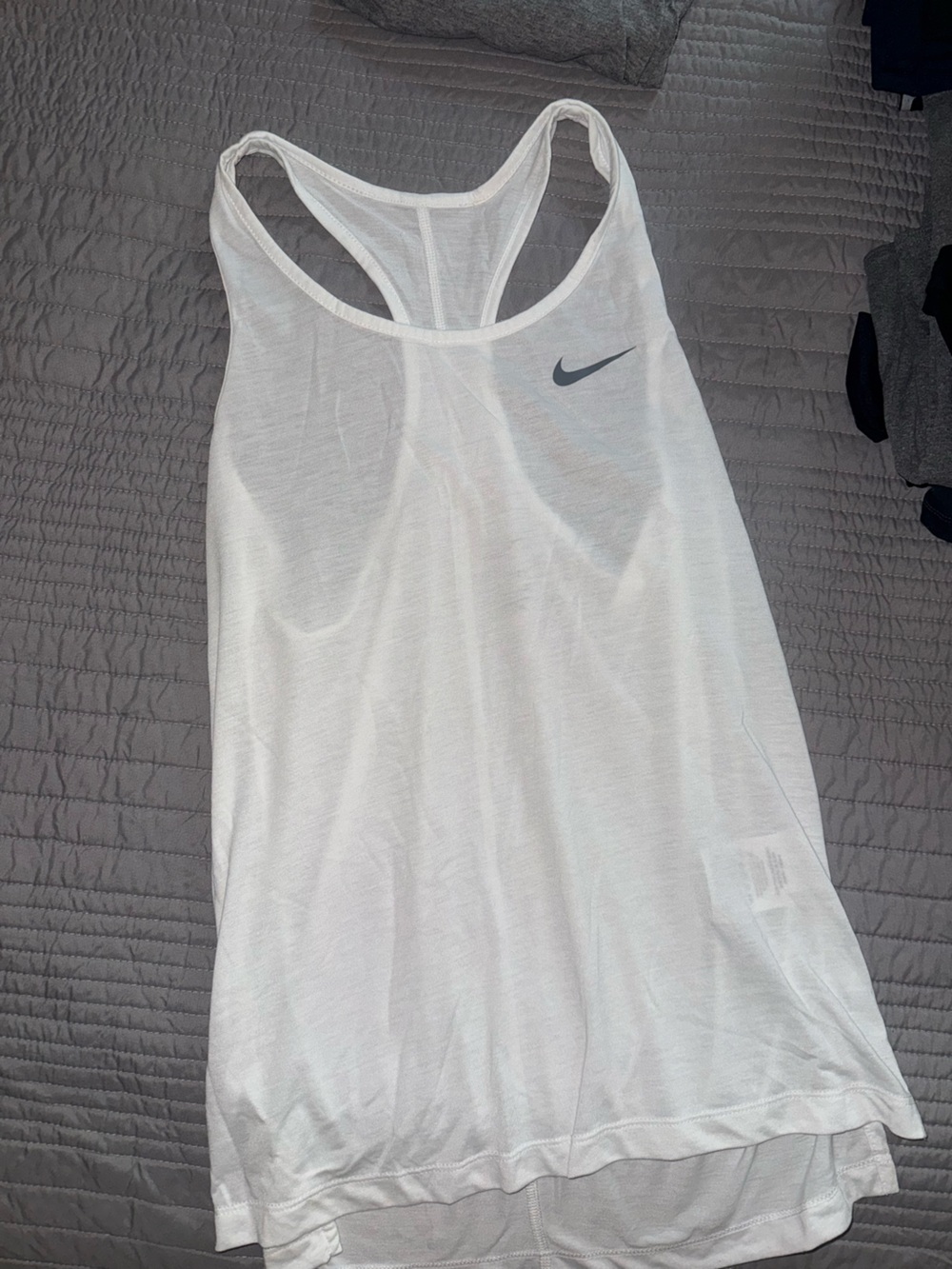 Nike White running Racerback Tank
